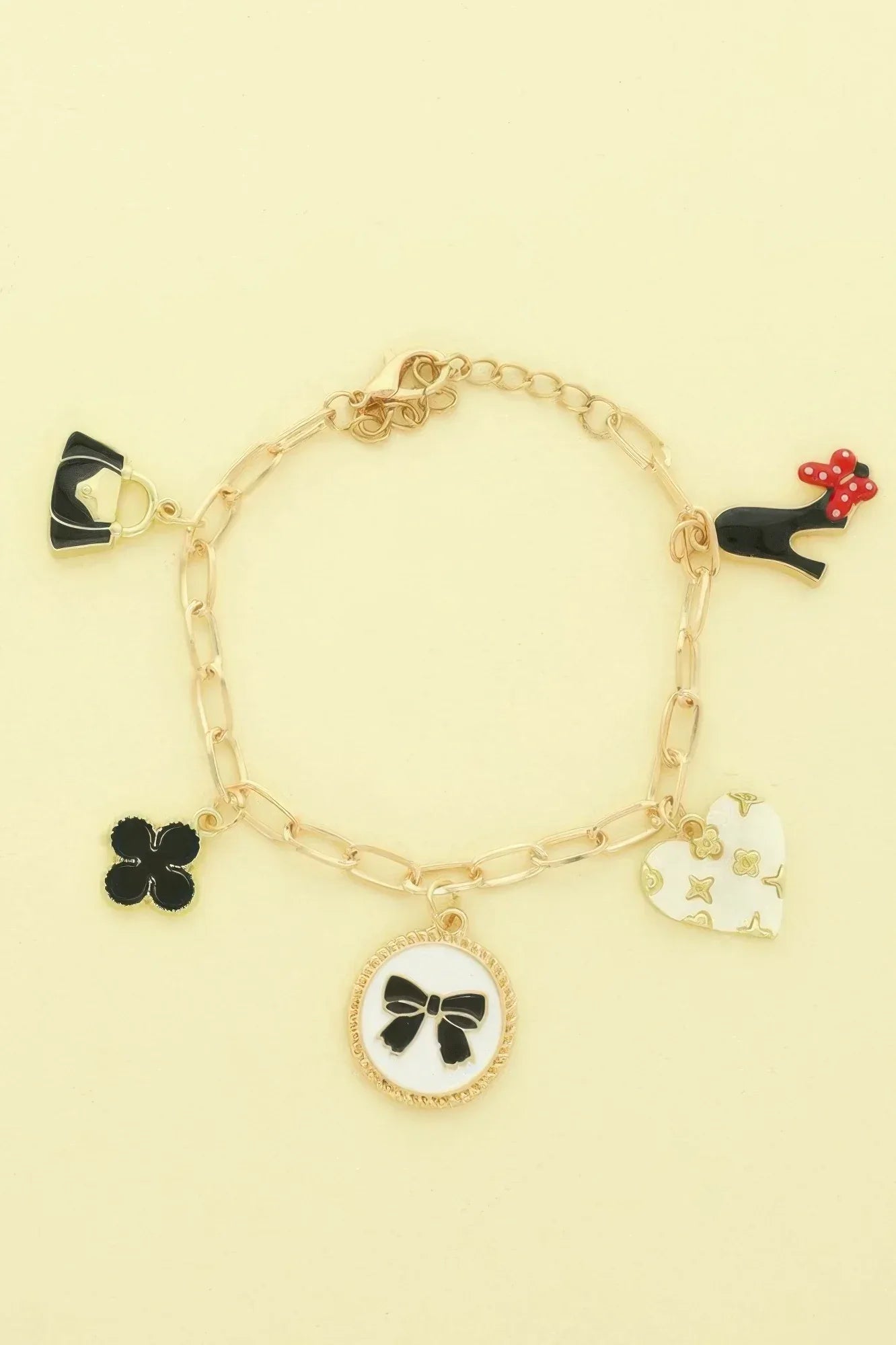 Fashionista Theme Charm Bracelet | Mixtshop LLC Main image