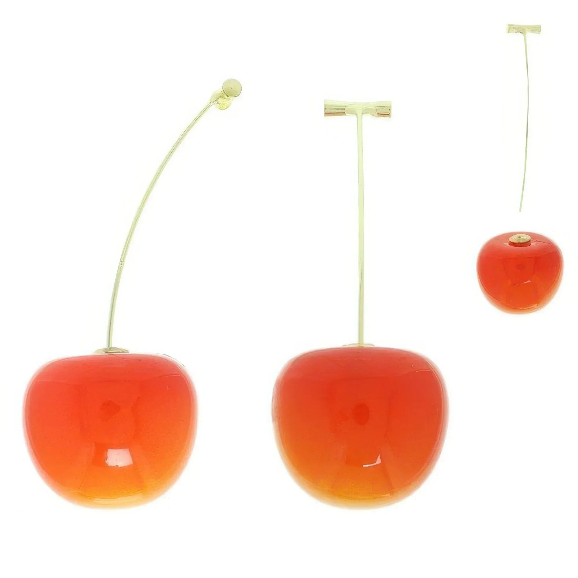 Bar Chain Threader Cherry Earrings | Mixtshop LLC