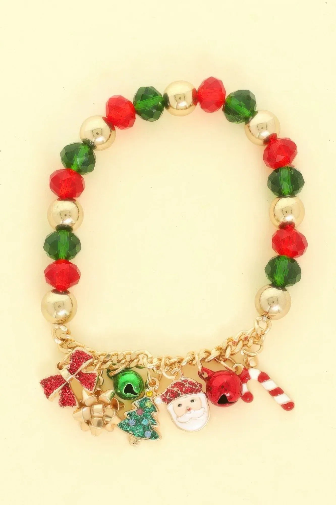 Christmas Multi Charm Stretch Bracelet | Mixtshop LLC Main image