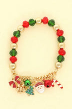 Christmas Multi Charm Stretch Bracelet | Mixtshop LLC