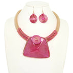 Spiral Stone Necklace Set | Mixtshop LLC