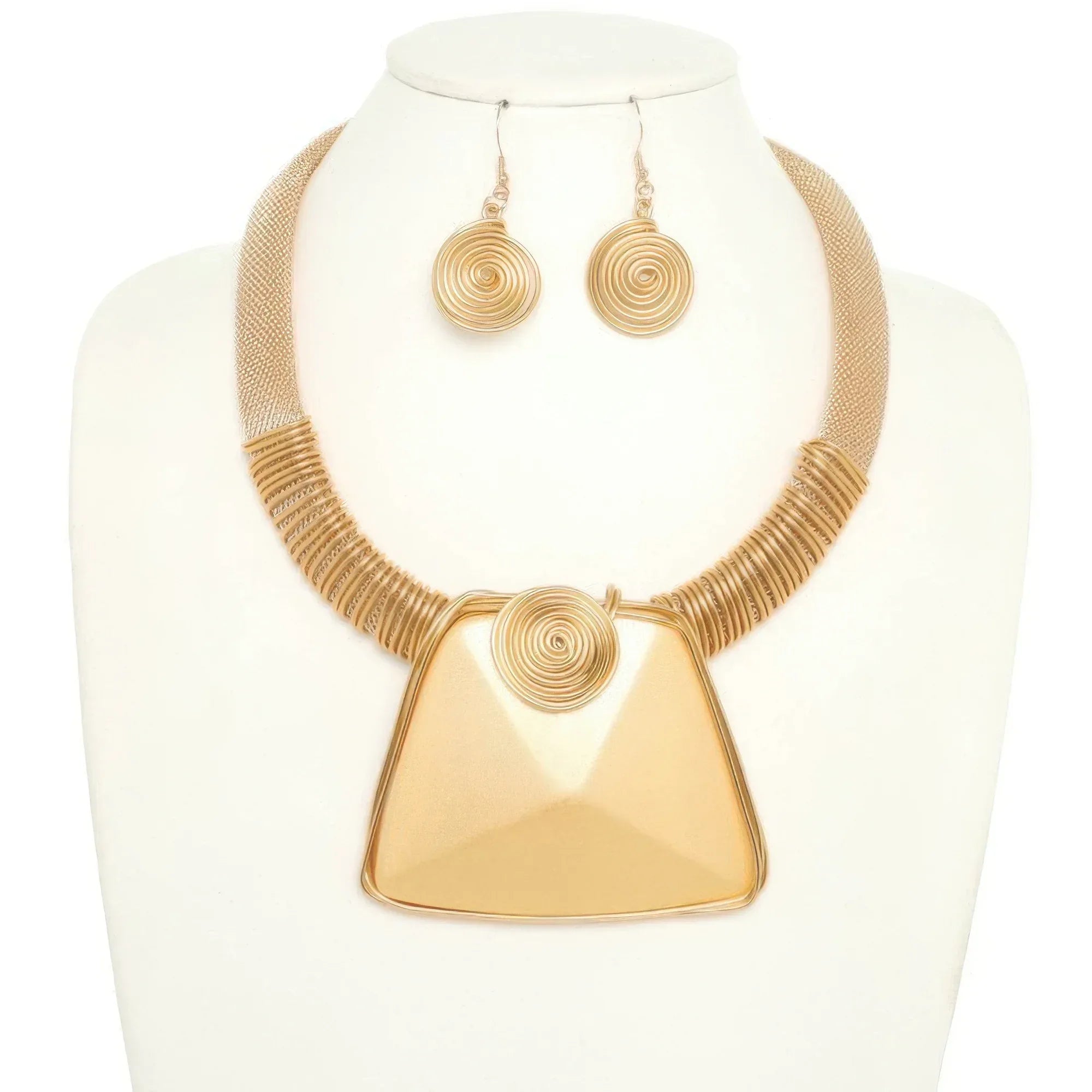 Spiral Stone Necklace Set | Mixtshop LLC