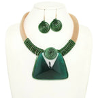 Spiral Stone Necklace Set | Mixtshop LLC