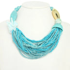 Multi Beaded Necklace And Earring Set | Mixtshop LLC
