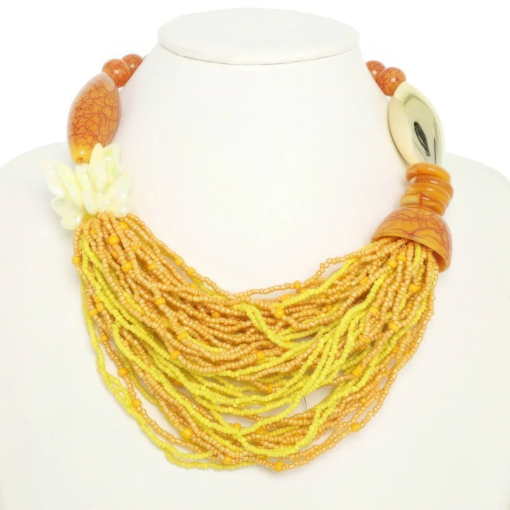 Multi Beaded Necklace And Earring Set Secondary image