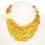 Multi Beaded Necklace And Earring Set | Mixtshop LLC