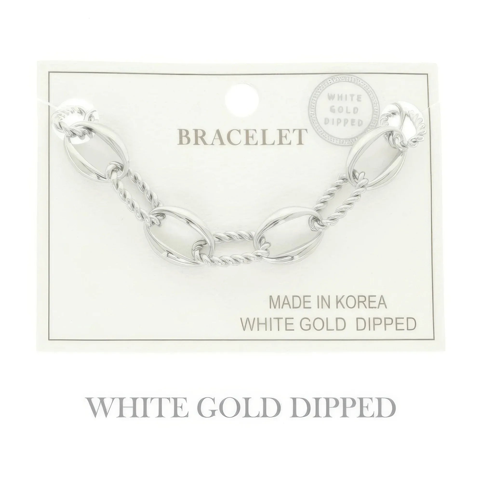 Gold Plated Textured Chain Bracelet | Mixtshop LLC