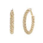 Cz Pave Tube Hoop Earrings | Mixtshop LLC
