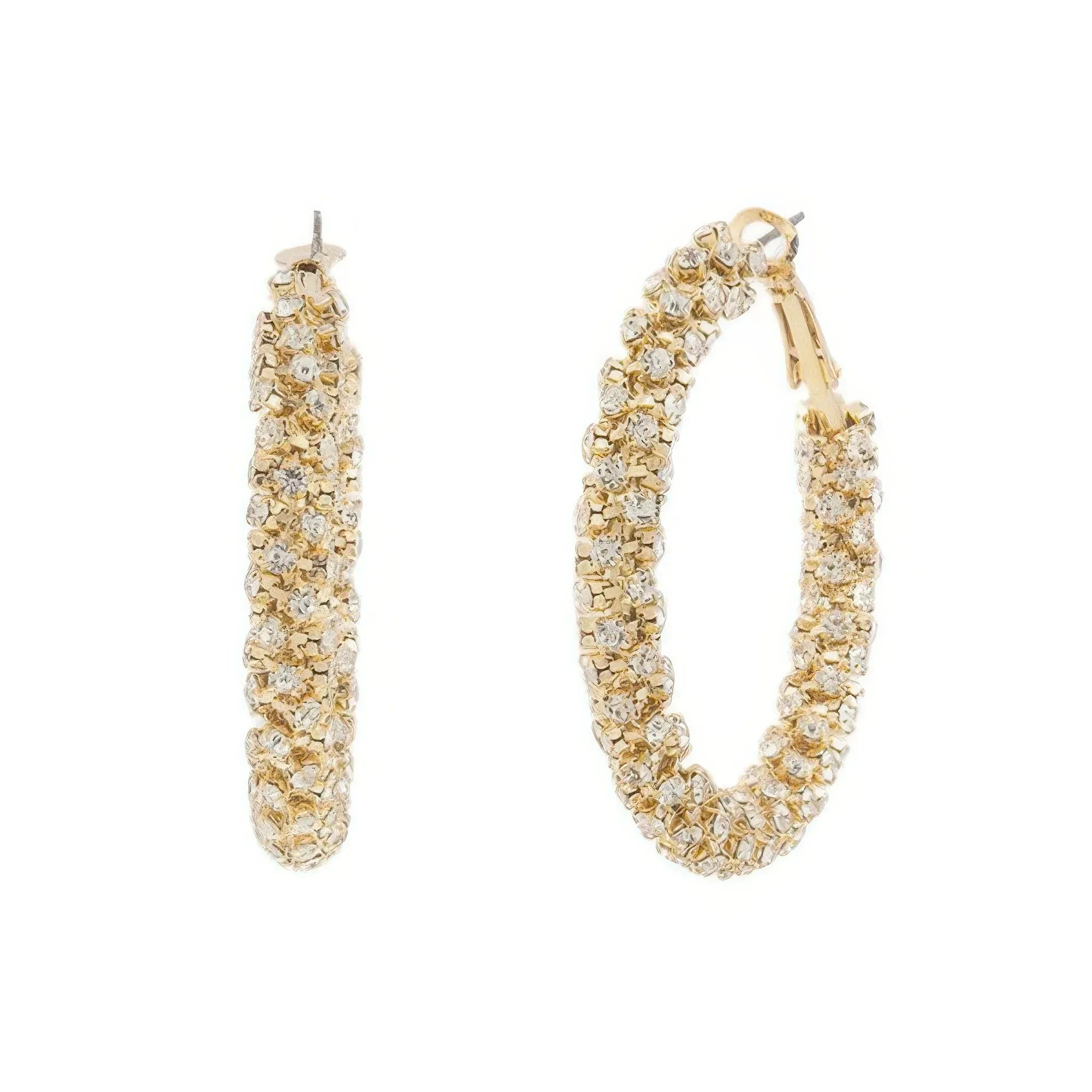Cz Pave Tube Hoop Earrings | Mixtshop LLC