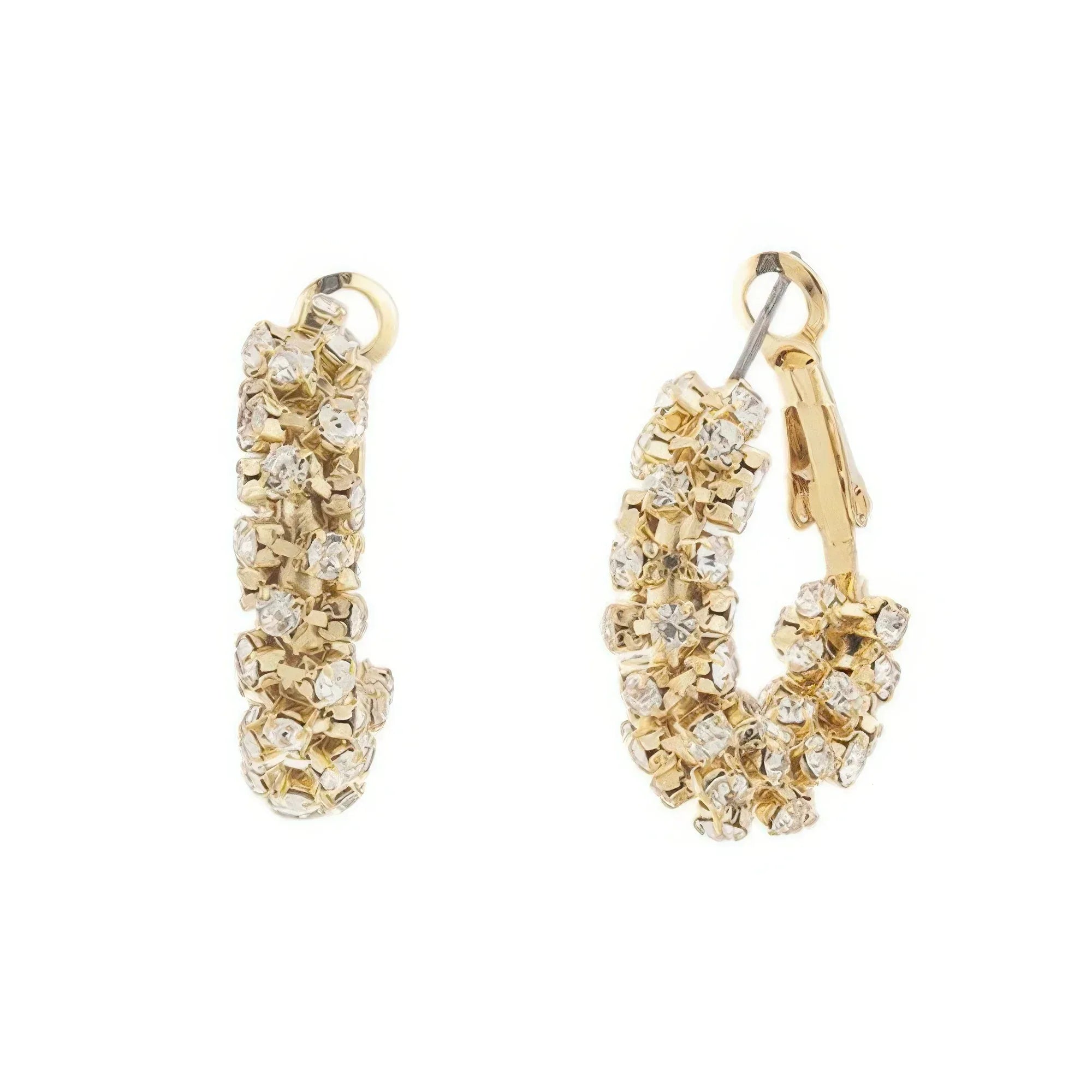 Cz Pave Tube Hoop Earrings | Mixtshop LLC