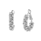 Cz Pave Tube Hoop Earrings | Mixtshop LLC