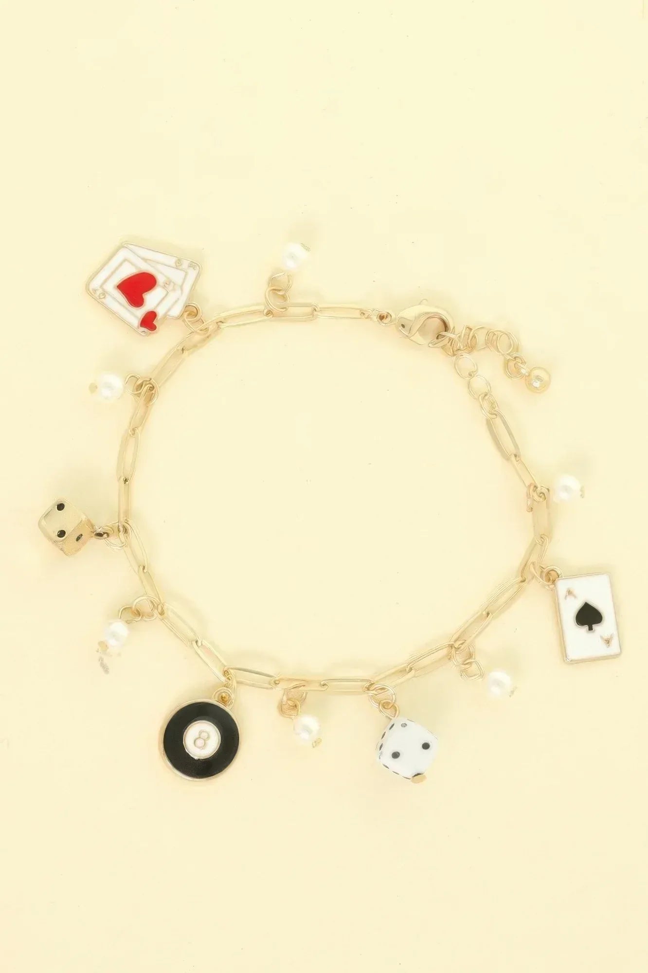 Game Night Theme Charm Bracelet | Mixtshop LLC Main image