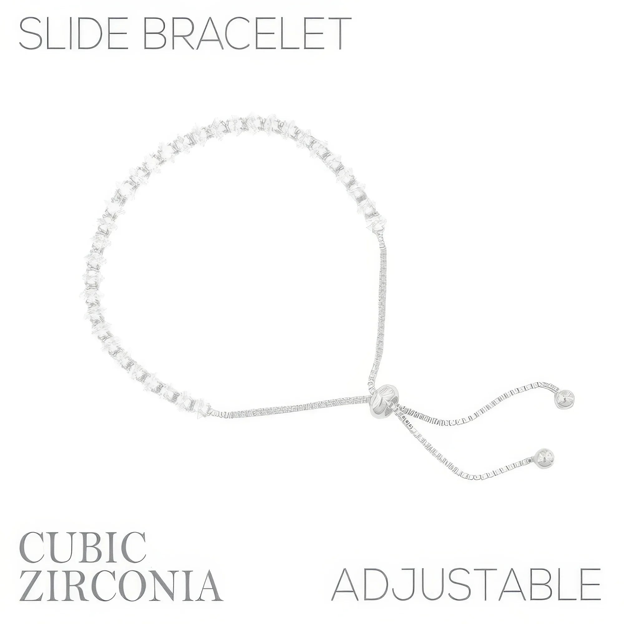 Cz Slider Bolo Bracelet | Mixtshop LLC