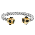 Twisted Cuff Jeweled Ends Bracelet | Mixtshop LLC