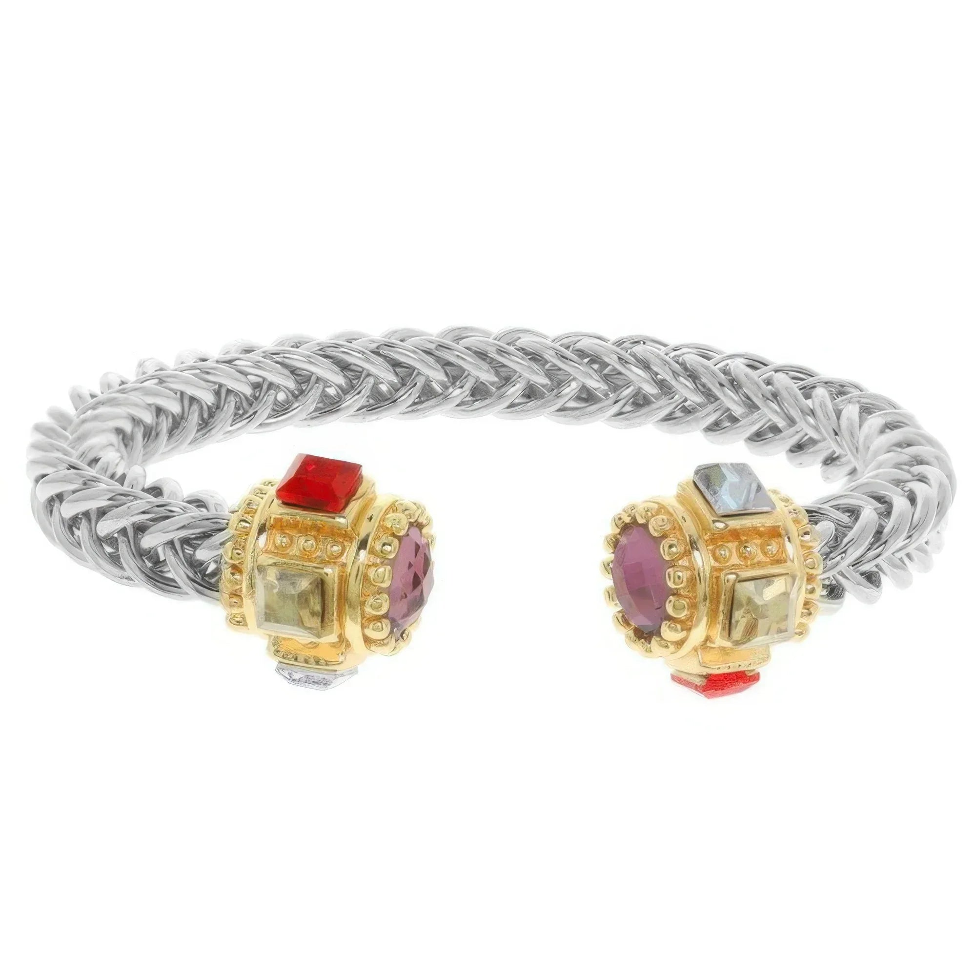 Twisted Cuff Jeweled Ends Bracelet | Mixtshop LLC