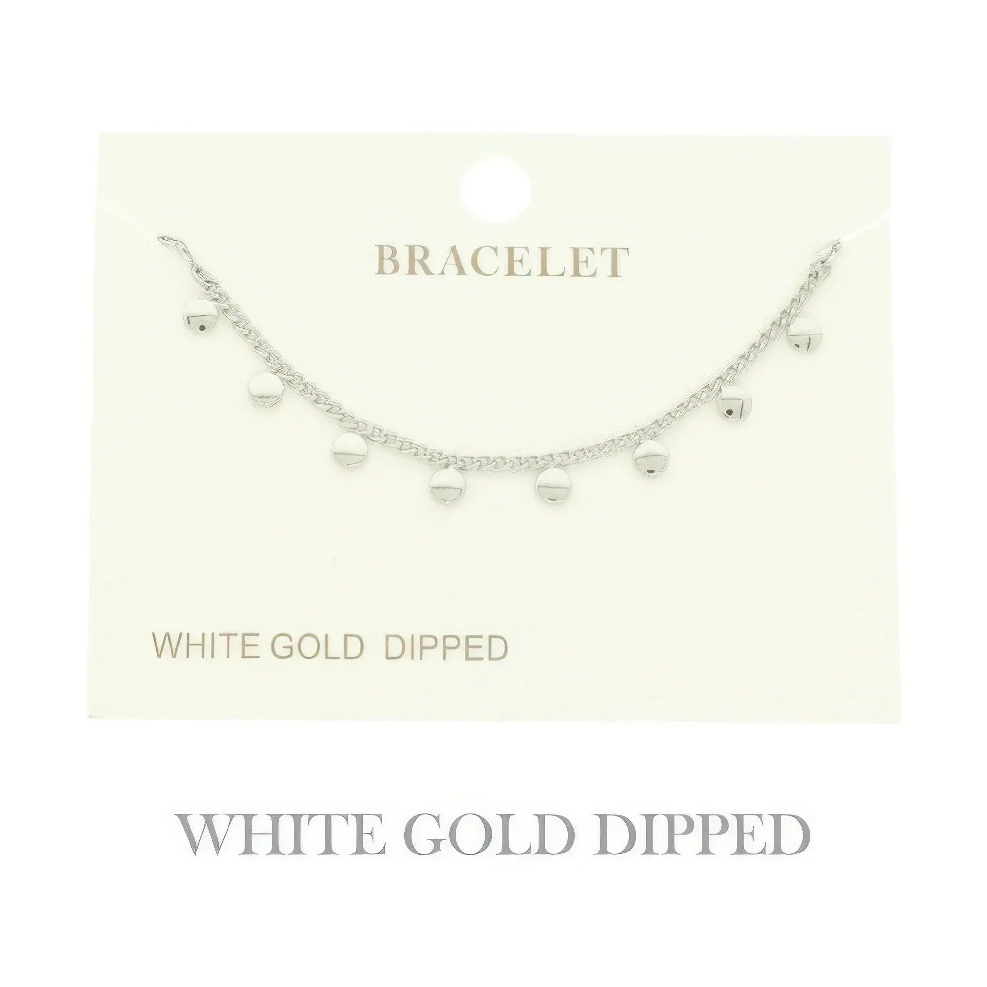 Gold Plated Charm Disc Bracelet Secondary image