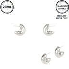 Elbow Macaroni Hoop Post Earrings | Mixtshop LLC