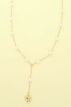 Heart Pendant Pearl Bead Necklace | Mixtshop LLC