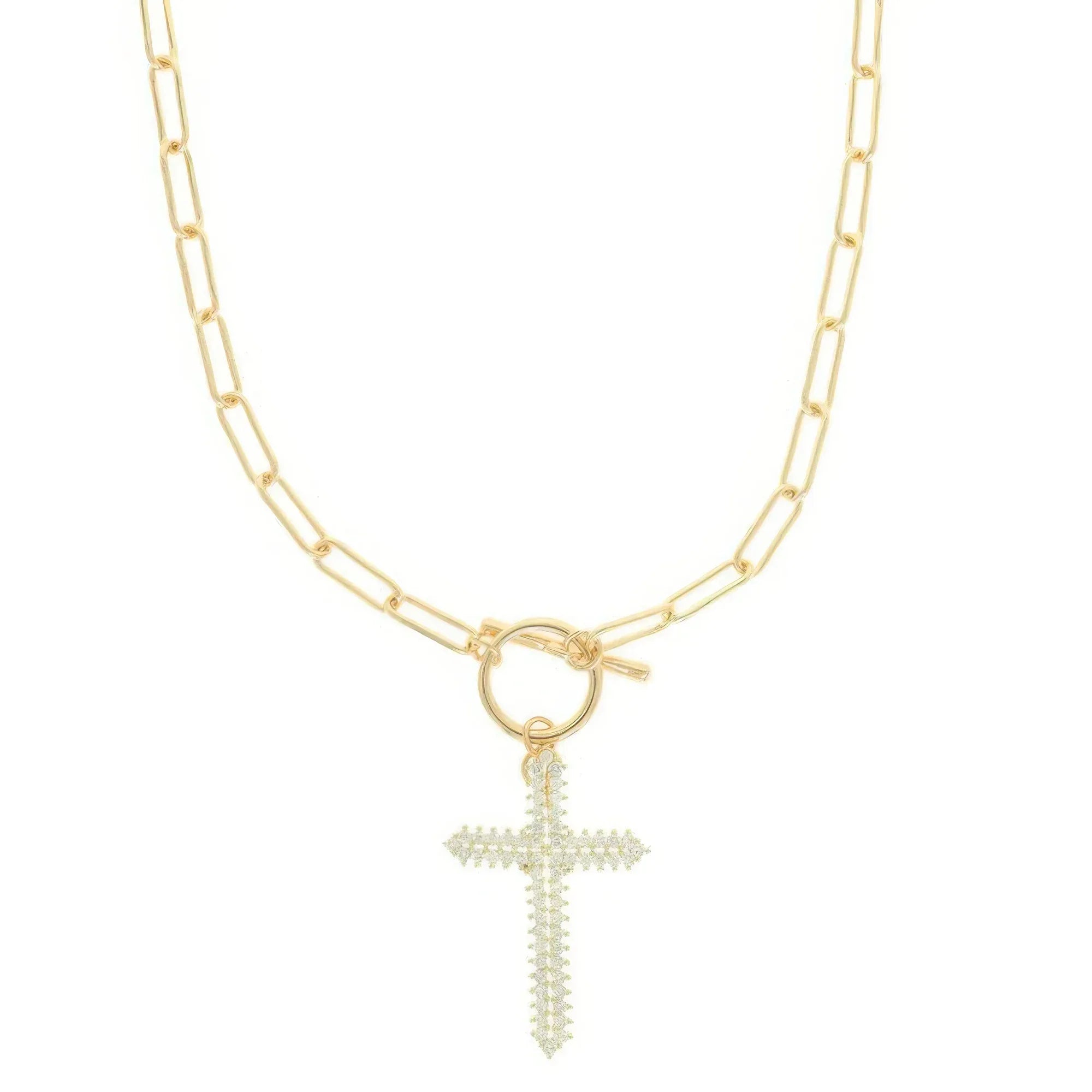 Cross Pendant Toggle Necklace Secondary image