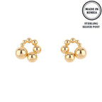 Ball Hoop Post Earrings | Mixtshop LLC