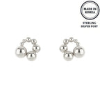 Ball Hoop Post Earrings | Mixtshop LLC