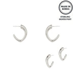 Serpent Huggie Hoop Post Earrings | Mixtshop LLC