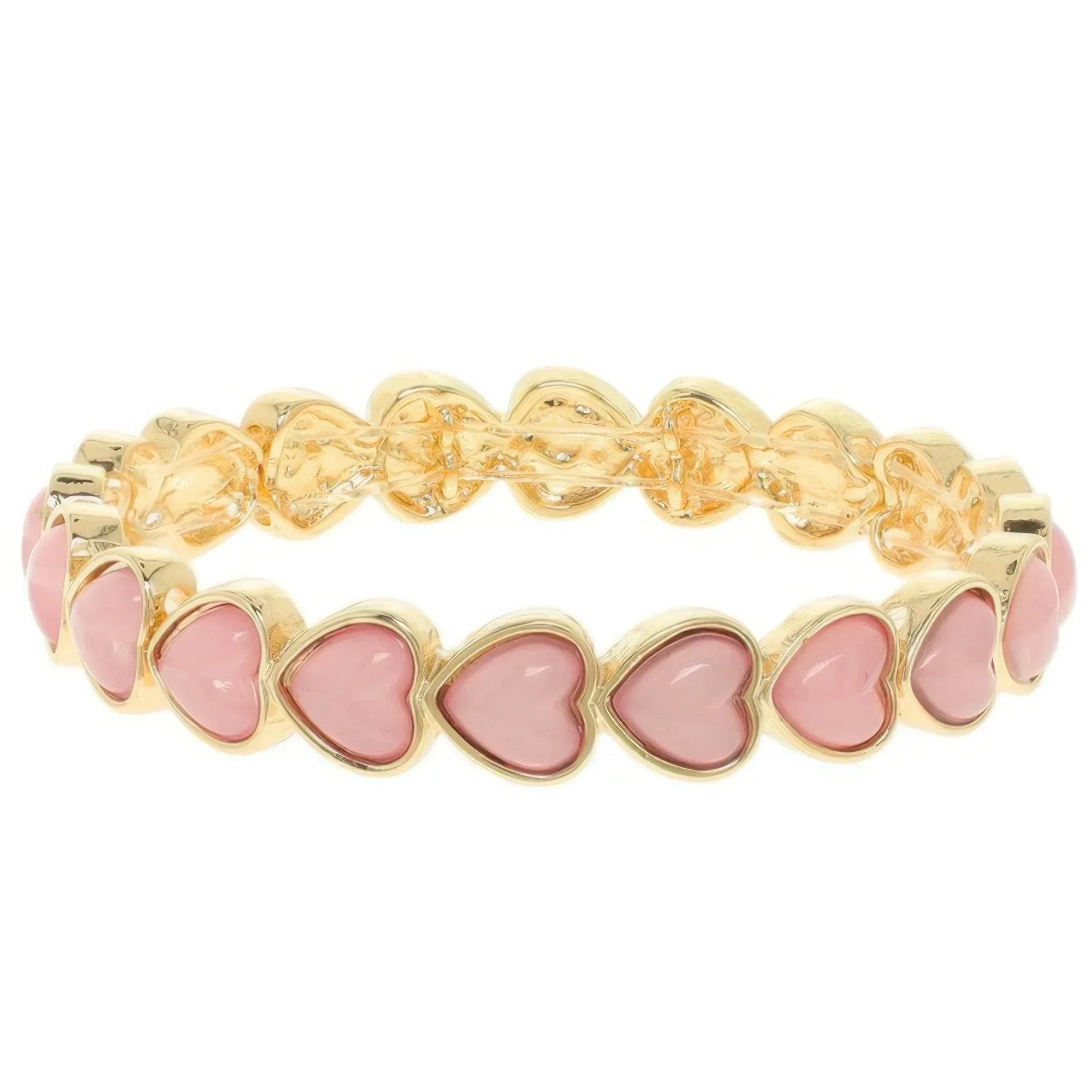 Heart Theme Bezel Jeweled Bracelet | Mixtshop LLC