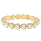 Heart Theme Bezel Jeweled Bracelet | Mixtshop LLC