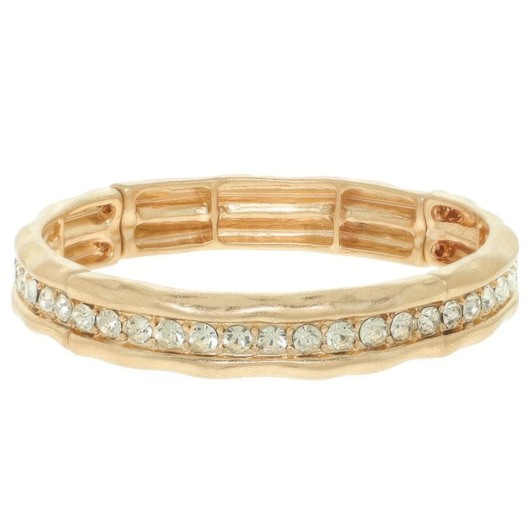 Hammered Channel-set Bracelet | Mixtshop LLC Main image