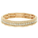 Hammered Channel-set Bracelet | Mixtshop LLC