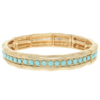Hammered Channel-set Bracelet | Mixtshop LLC