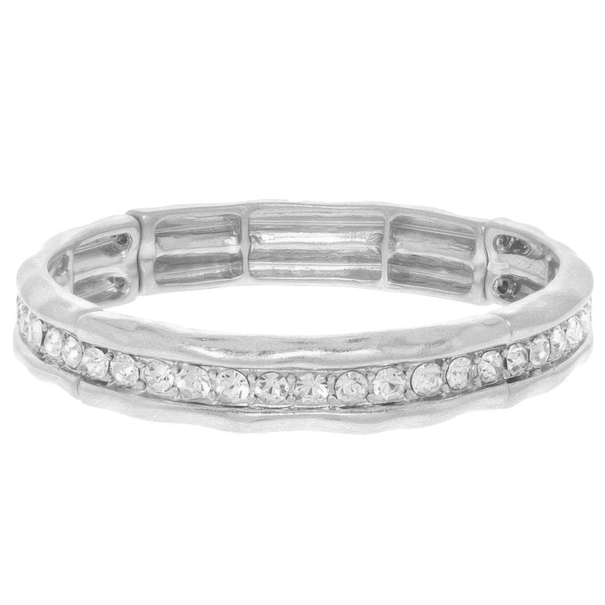 Hammered Channel-set Bracelet | Mixtshop LLC