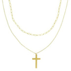 Multi-strand Cross Pendant Necklace | Mixtshop LLC