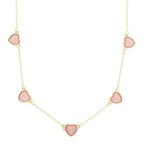Enamel Heart Staion Necklace | Mixtshop LLC