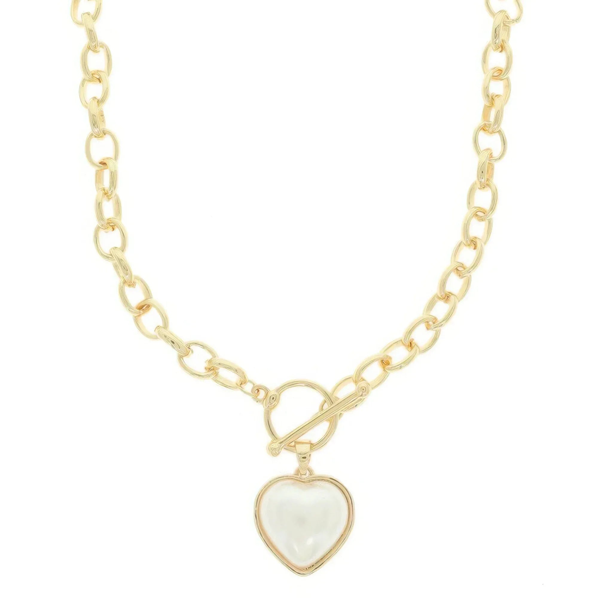 Heart Shape Pearl Pendant Necklace Secondary image
