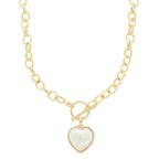 Heart Shape Pearl Pendant Necklace | Mixtshop LLC