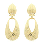 Ridged Teardrop Post Earrings | Mixtshop LLC