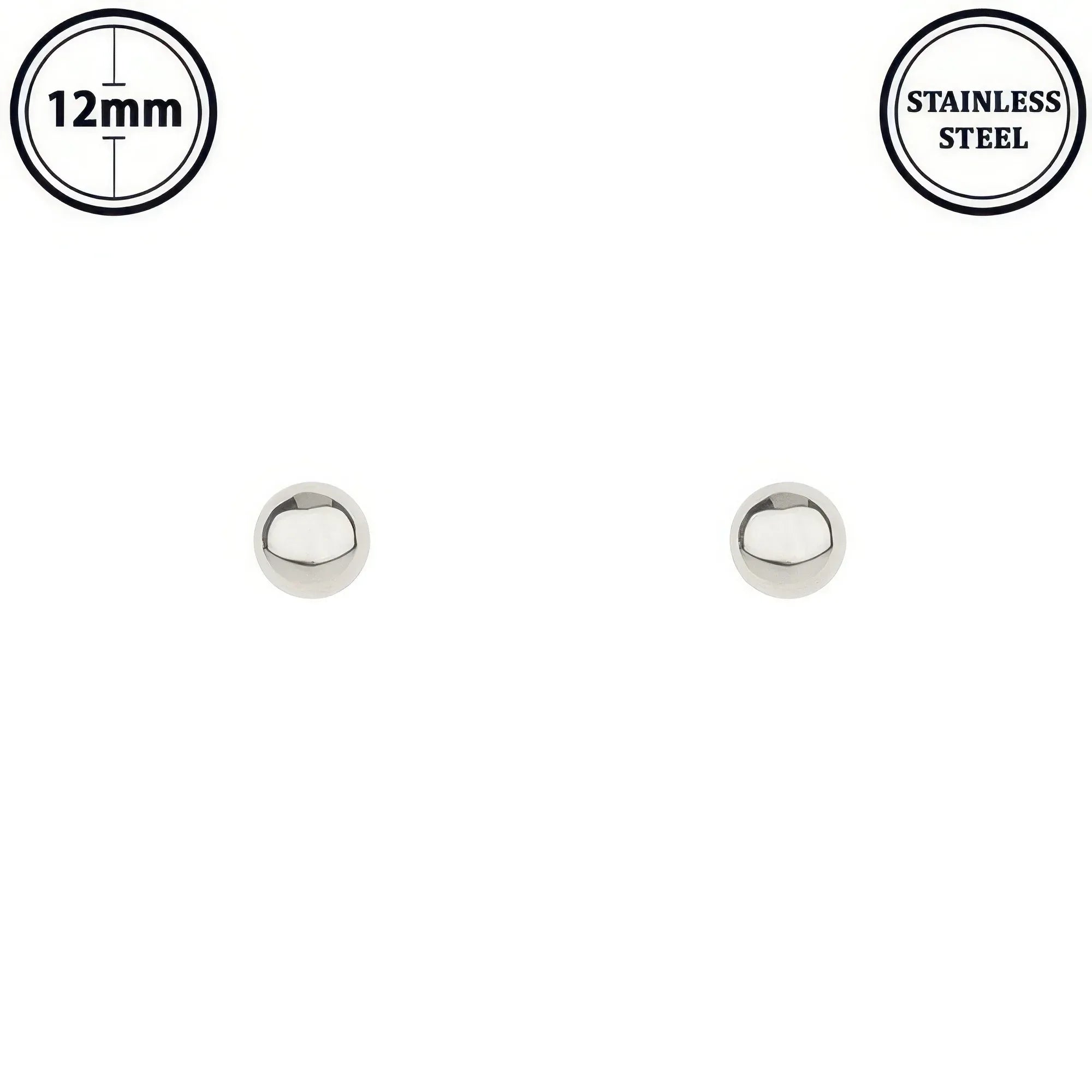 Polished Ball Stud Earrings Secondary image