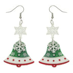 Christmas Bell Acrylic Dangle Earrings | Mixtshop LLC