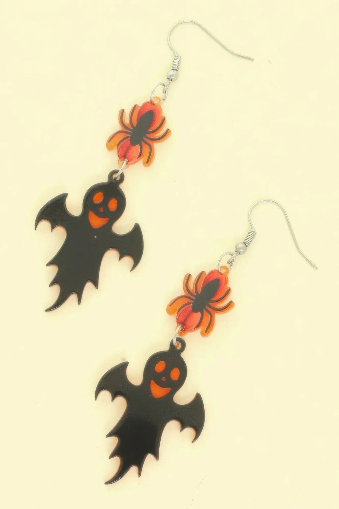 Halloween Spider And Ghost Acrylic Dangle Earrings | Mixtshop LLC Main image
