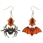 Halloween Spider And Bat Mismatched Earrings | Mixtshop LLC