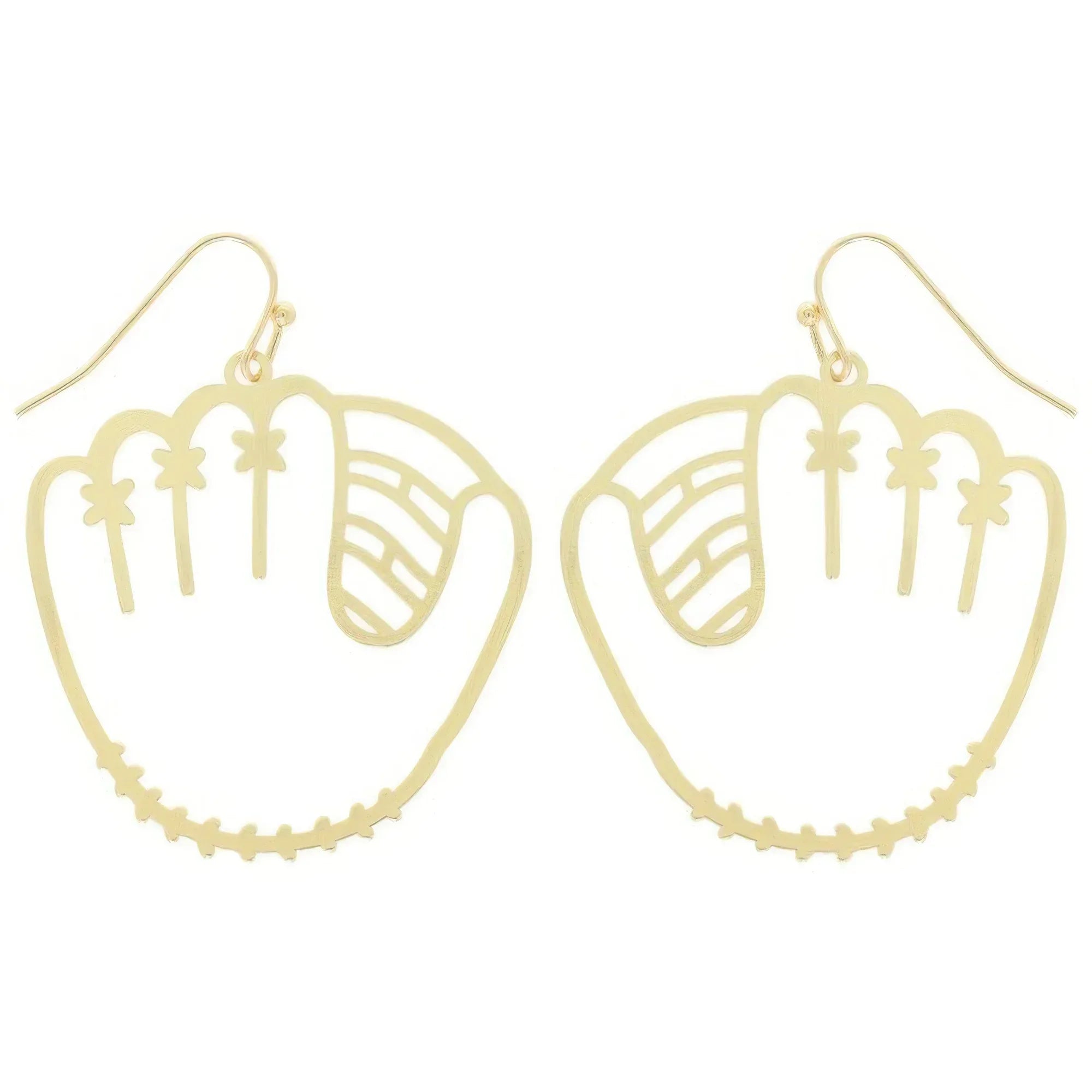 Game Day Style Baseball Glove Wire Earrings | Mixtshop LLC
