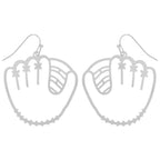 Game Day Style Baseball Glove Wire Earrings | Mixtshop LLC