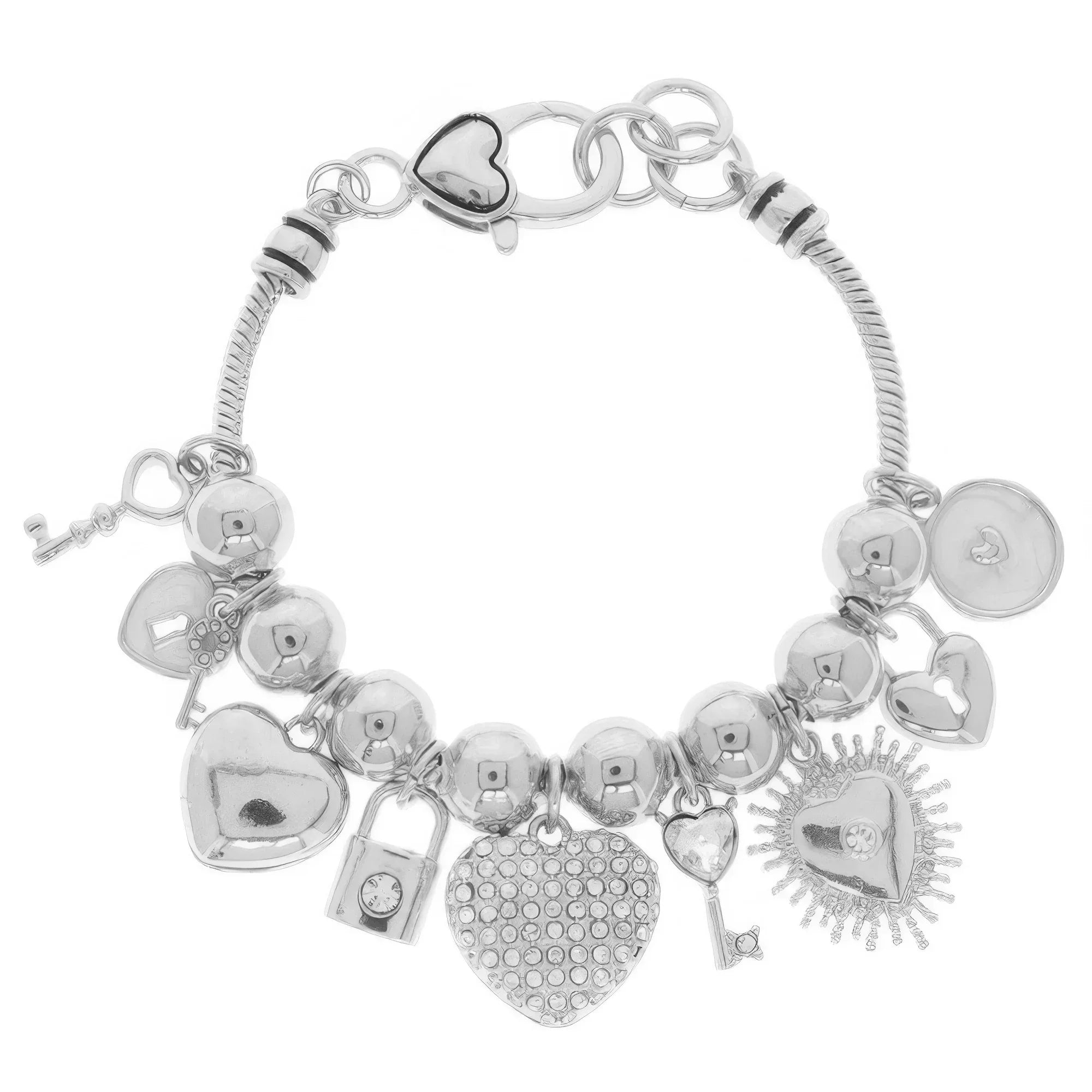 Key And Lock Charm Bracelet Secondary image