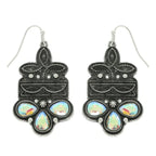 Western Boot Stitch Concho Earrings | Mixtshop LLC