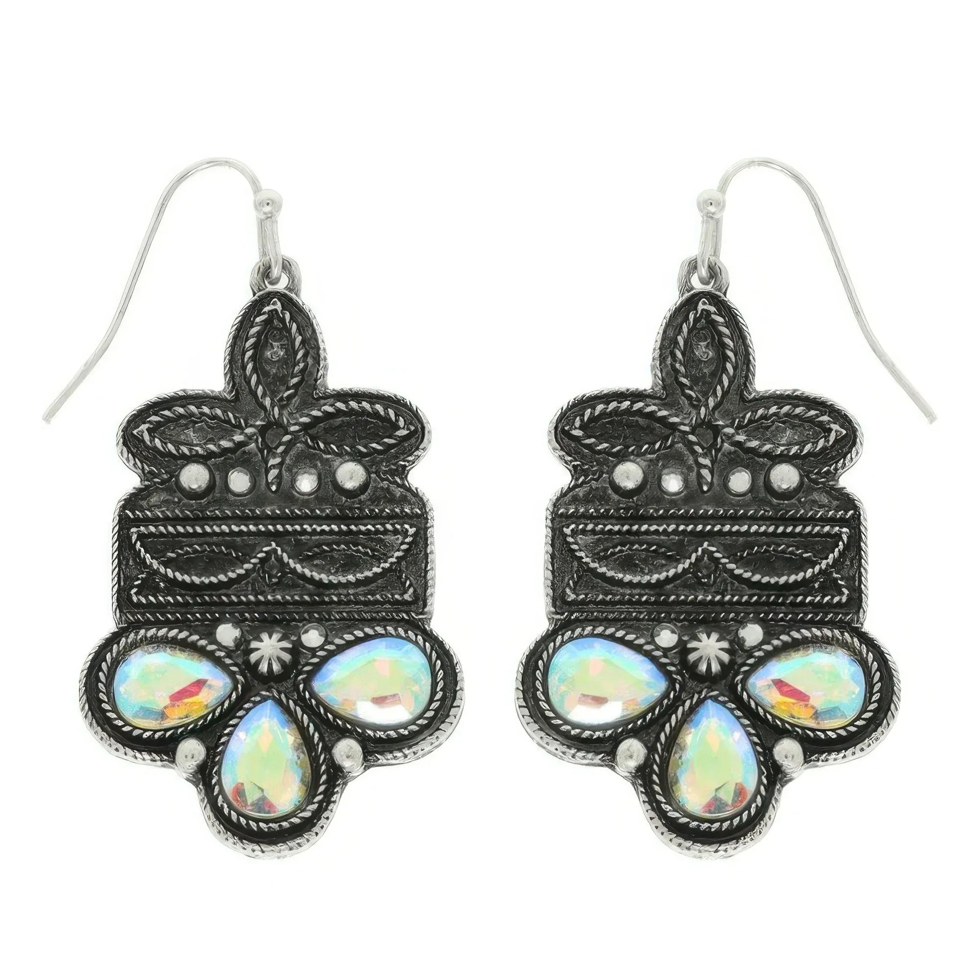 Western Boot Stitch Concho Earrings | Mixtshop LLC
