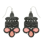 Western Boot Stitch Concho Earrings | Mixtshop LLC