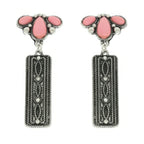 Western Jeweled Bar Dangle Concho Earrings | Mixtshop LLC