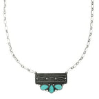 Western Jeweled Bar Concho Pendant Necklace | Mixtshop LLC