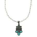Western Boot Stitch Concho Pendant Necklace | Mixtshop LLC